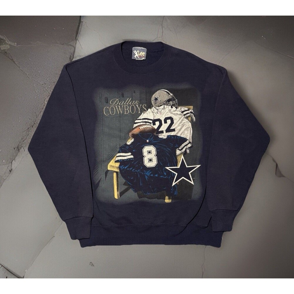 Vintage Dallas Cowboys Crewneck Nutmeg Sweatshirt Aikman & E. Smith Size Large